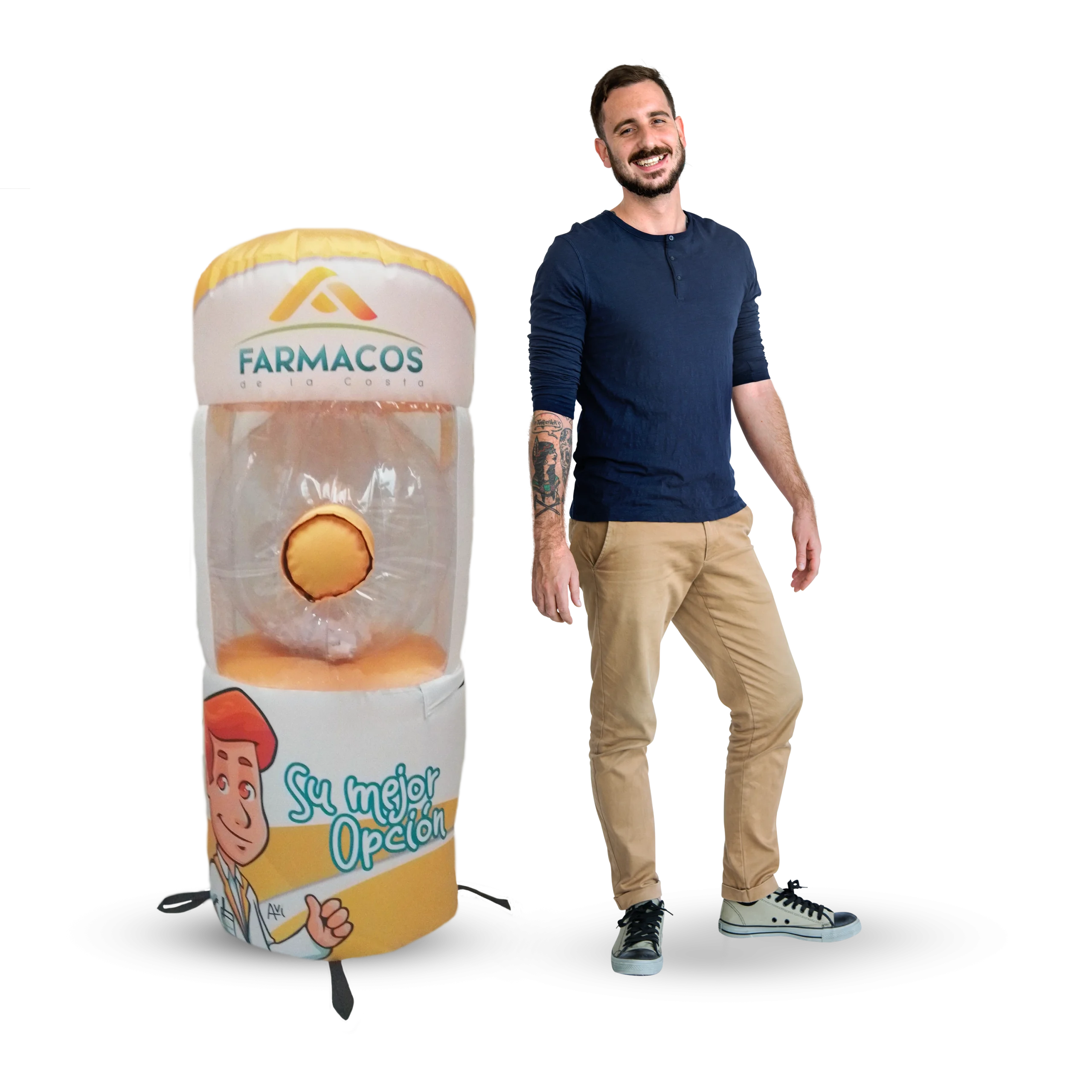 Balotera y huracan inflable