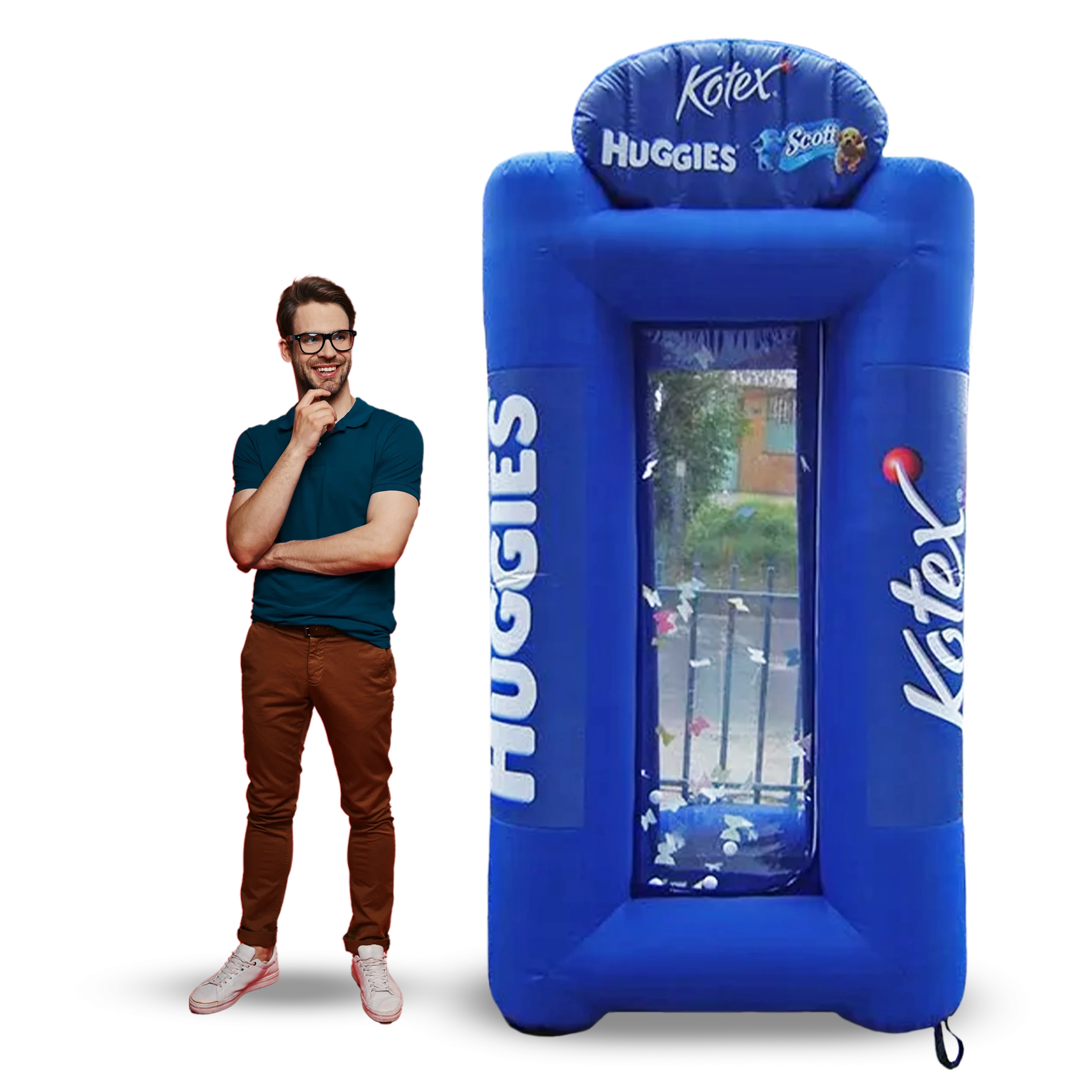 Cabina inflable de sorteo