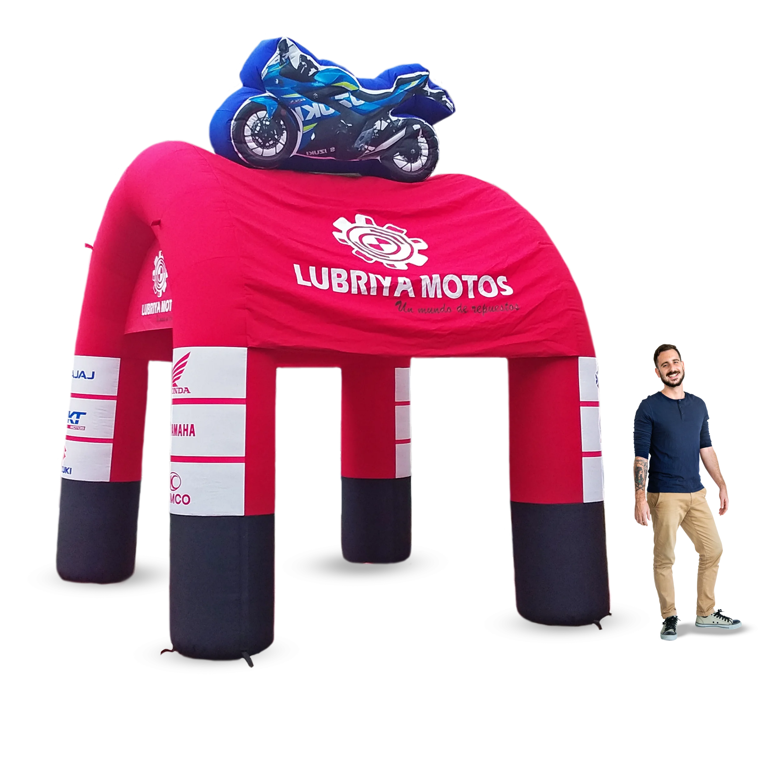 Carpa inflable para talleres de motos