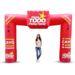 arco inflable para activacion de marcas