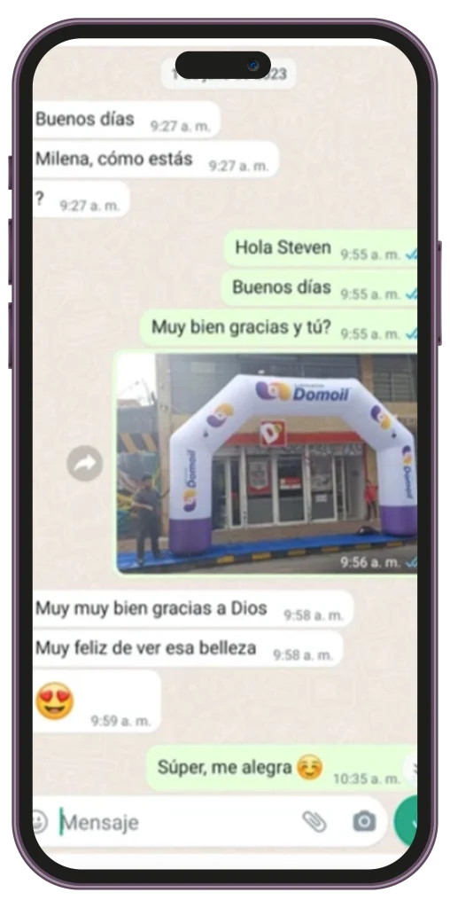 Arco inflable cliente