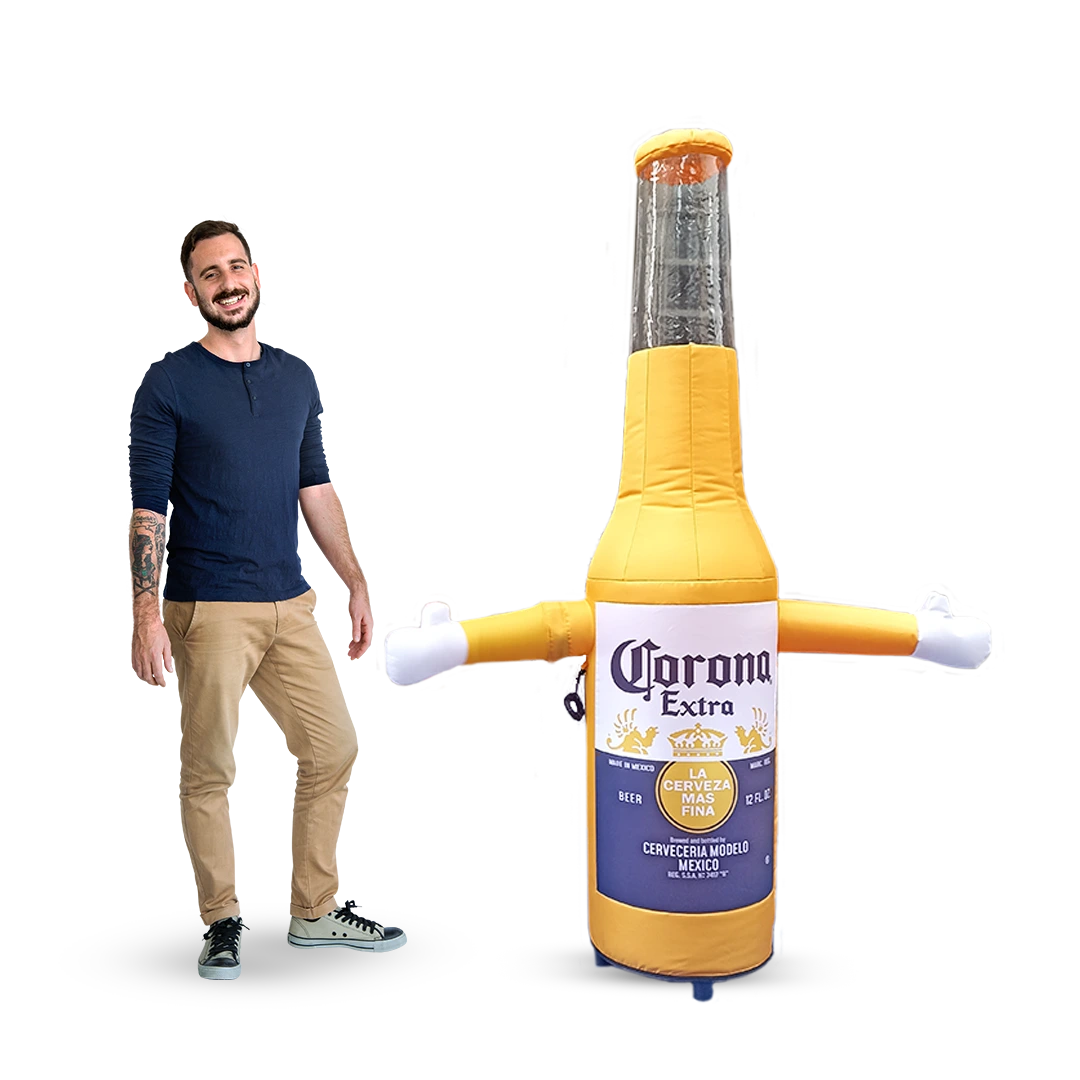 botella inflable corona